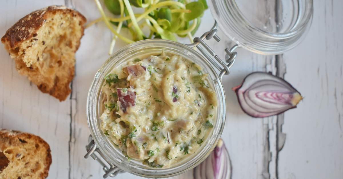 Gluténmentes padlizsánkrém majonézes Gluténmentes padlizsánkrém majonézes