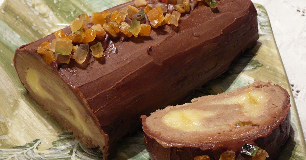 Narancsos gesztenyetekercs