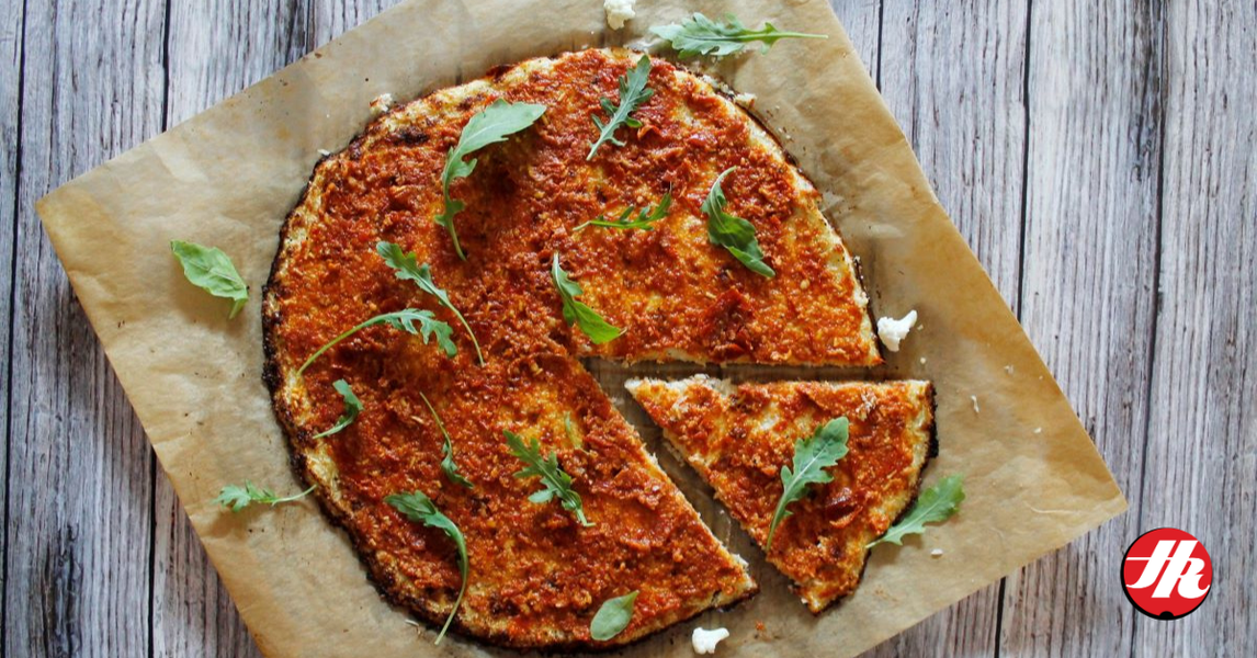 Karfiol Pizza Aszalt Paradicsomos Pestoval Glutenmentes Dieta